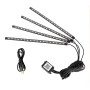 4 in 1 Universal Car USB 8-color APP Control LED Atmosphere Light Decorative Lamp, with 18LEDs Lamps Cable Length: 1.5m