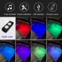 A18 Car Colorful Voice-activated RGB Foot LED Atmosphere Light, Double Light Pure Color Version