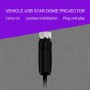 Car USB Star Dome Projector Hose Light, Constantly Bright Version(Purple Blue)