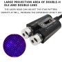 Автомобиль двухцвета USB Star Light Atmosphere Laser Projection Decorative Light, постоянно яркая версия (Red Blue)