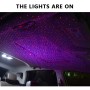 Автомобиль двухцвета USB Star Light Atmosphere Laser Projection Decorative Light, постоянно яркая версия (Red Blue)