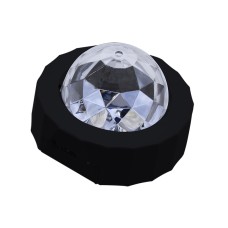 D36 3W DC 5V USB -зарядка портативный DJ Light Sound Actived Atmosphere Light Star Music Light (Black)