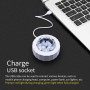 D36 3W DC 5V USB Charging Car Portable DJ Light Sound Activated Atmosphere Light Star Music Light Lamp(White)