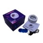 D36 3W DC 5V USB Charging Car Portable DJ Light Sound Activated Atmosphere Light Star Music Light Lamp(White)