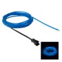 Эль -холодный синий свет водонепроницаемый круглый гибкий свет автомобильной полоски с водителем для украшения автомобиля, длина: 2 м (синий)