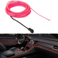 Водонепроницаемый круглый гибкий свет автомобильной полосы с водителем для украшения автомобиля, длина: 5 м (розовый)