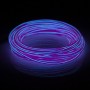 Waterproof Round Flexible Car Strip Light with Driver for Car Decoration, Length: 5m(Purple)
