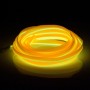 Эль -холодный желтый свет водонепроницаемые плоские гибкие автомобильные полоска с водителем для украшения автомобиля, длина: 5 м (оранжевый)