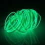 Эль -холодный зеленый свет водонепроницаемый плоский гибкий свет автомобильной полоски с водителем для украшения автомобиля, длина: 5 м (зеленый)