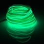 Эль -холодный зеленый свет водонепроницаемый плоский гибкий свет автомобильной полоски с водителем для украшения автомобиля, длина: 5 м (зеленый)