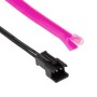 EL Cold Purple Light Waterproof Flat Flexible Car Strip Light with Driver for Car Decoration, Length: 5m(Purple)