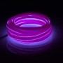 EL Cold Purple Light Waterproof Flat Flexible Car Strip Light with Driver for Car Decoration, Length: 5m(Purple)