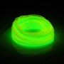 EL Cold Fluorescent Green Light Waterproof Flat Flexible Car Strip Light with Driver for Car Decoration, Length: 5m(Light Green)