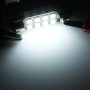 2 PCS 36mm Festoon 3W 300LM White Light 8 LED 3528 SMD Canbus Error-Free Car Reading Lamps, DC 12