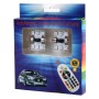 2 PCS Colorful 31MM Bicuspid Remote Control Car Dome Lamp LED Reading Light with 6 LED Lights