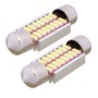 2 PCS Festoon 36mm 2W 160LM White Light 16 LED SMD 4014 Error Free License Plate Lights Car Light Bulb