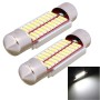 2 PCS Festoon 39mm 2W 200LM White Light 20 LED SMD 4014 Error Free License Plate Lights Car Light Bulb