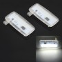 2 PCS Car DC12V / 1.5W / 6000K / 100LM LED Vanity Mirror Lamp Makeup Mirror Light with 18 SMD-3014 Lamps for BMW E93, White Light