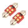 2 шт. 31 мм DC12V / 1,6 Вт / 6000K / 130LM 4LEDS SMD-3030