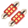 2 ПК 36 мм DC12V / 2,2W / 6000K / 180LM 6LEDS SMD-3030.