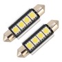 10 ПК 41 мм DC12V / 1,7 Вт / 7000K / 70LM 4LEDS SMD-5050