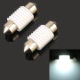 2 PCS 31mm DC12V 1.7W 6000K 135LM 2LEDs SMD-3030 Car Reading Lamp, with Decoder