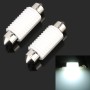 2 PCS 39mm DC12V 1.7W 6000K 135LM 2LEDs SMD-3030 Car Reading Lamp, with Decoder