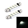 2 PCS 3.5W 250 LM 6000K 41MM 12 SMD-2835 LEDs Bicuspid Port Decoding Car Dome Lamp LED Reading Light, DC 12V(White Light)