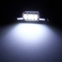 2 PCS 2W 100 LM 6000K 36MM 6 SMD-7020 LEDs Bicuspid Port Decoding Car Dome Lamp LED Reading Light, DC 12V(White Light)