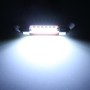 2 PCS 2W 100 LM 6000K 39MM 6 SMD-7020 LEDs Bicuspid Port Decoding Car Dome Lamp LED Reading Light, DC 12V, White Light (Red)