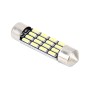 2 PCS 2W 100 LM 6000K 36MM Bicuspid Port Car Dome Lamp LED Reading Light with 16 SMD-4014 LED Lamps, DC 12V (White Light)