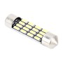 2 PCS 2W 100 LM 6000K 41MM Bicuspid Port Car Dome Lamp LED Reading Light with 16 SMD-4014 LED Lamps, DC 12V(White Light)