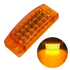 MK-142 DC12V-24V 21LEDS CAR HAISH LIGHT Прокачающий крайний крайний фонарь (желтый свет)