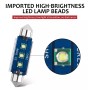 2pcs 31mm IC12V /  2.76W / 0.23A / 300LM 3LEDs SMD Car Reading Lamp Dome Light