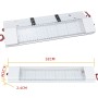 2 шт. ZS-3342 High Bright 72leds Car Dome Light Light Bar, напряжение: DC24V