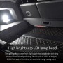 DC5V 1W USB Charging Car LED Reading Light(Black)