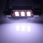 2 PCS 41mm 3.5W 180LM White Light 12 LED SMD 4014 CANBUS License Plate Reading Lights Car Light Bulb