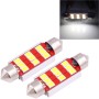 2 PCS 41mm 3W 180LM White Light 9 LED SMD 2835 CANBUS License Plate Reading Lights Car Light Bulb