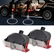 2 ПК светодиодных дверей автомобиля приветствуют логотип автомобиль. 3D Shadow Light для Mercedes-Benz