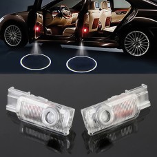 2 ПК светодиодных дверей автомобиля приветствуют логотип автомобиль. 3D Shadow Light для Mercedes-Benz