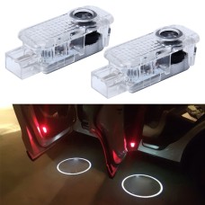2 ПК светодиодных автомобильных дверей приветствуют логотип автомобиль марки 3D Shadow Light для Audi
