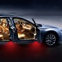 2 PCS LED Car DC 12V 1.5W Door Lights Lamps for Audi / Volkswagen(Red Light)