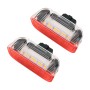 2 PCS LED Car DC 12V 1.6W Door Lights Lamps 18LEDs SMD-3528 Lamps for Volkswagen Golf 5 / 6, White Light + Red Light