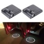 2 PCS LED Ghost Shadow Light, Car Door LED Laser Welcome Decorative Light, Display Logo for Volkswagen Car Brand(Black)