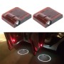 2 PCS LED Ghost Shadow Light, Car Door LED Laser Welcome Decorative Light, Display Logo for Benz Car Brand(Red)