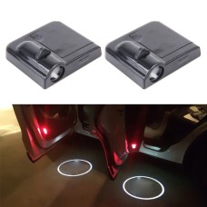 2 PCS LED Ghost Shadow Light, Car Door LED Laser Welcome Decorative Light, Display Logo for MAZDA Car Brand(Black)