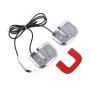 2 PCS LED Car Door Welcome Logo Car Brand Shadow Light Laser Projector Lamp for NISSAN(Silver)