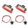 2 PCS Car DC 12V 1.6W Door Lights Lamps 18LEDs SMD-3528 Lamps with Cable for Volkswagen Golf 5 / 6