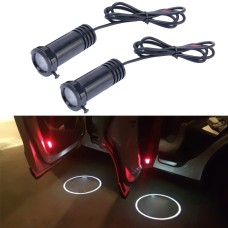 Car Door LED Laser Welcome Decorative Light, LED Laser for Porsche Logo (Pair)(Black)