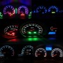 10 PCS 0.5W T4.7 Wedge Instrument Panel LED Light Dashboard Gauge Cluster Indicator Lamp Bulb(White Light)